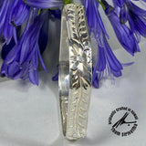 Sterling Silver 10mm Asscher Shape Bangle