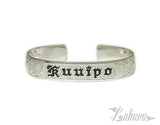 12mm Kuuipo English Scroll Cuff Bangle