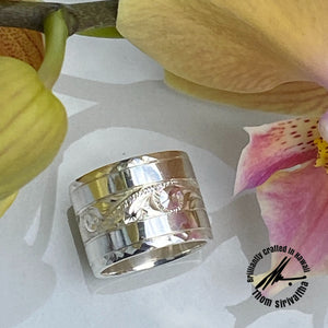 Sterling Silver 15mm High Polish Modern Design Ring