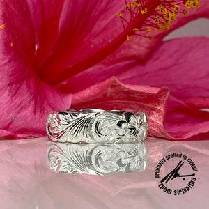 Sterling Silver 8mm Royal Scroll Ring