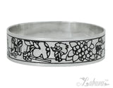 Sterling Silver 18mm Silhouette Collection - Island Scene Bangle - Glimmer Line