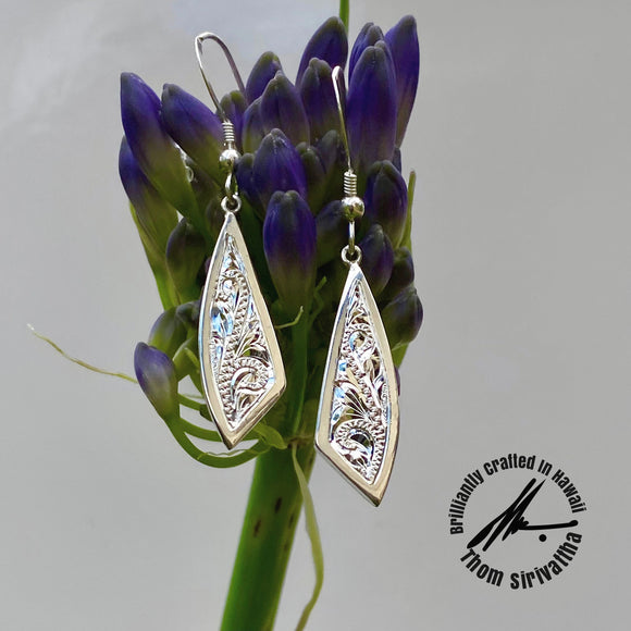 Sterling Silver Spinnaker Drop Earrings