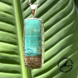 Opalized Petrified Wood, 25 Carats, Sterling Silver Pendant