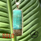 Opalized Petrified Wood, 25, Carats, Sterling Silver Pendant