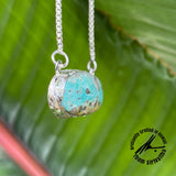 Royston Turquoise, 33 Carats, Sterling Silver Necklace