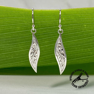 Sterling Silver Skinny Twist Earrings