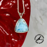 Larimar, 15 Carats, Sterling Silver Pendant