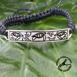 Sterling Silver 8 mm ID Bracelet with Black Nylon Cord