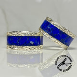 Sterling Silver 12mm Lapis Lazuli Inlay Ring