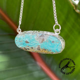 Royston Turquoise, 33 Carats, Sterling Silver Necklace