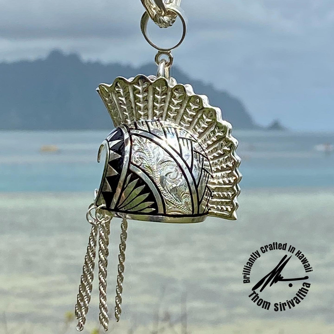 Sterling Silver XXL Ikaika Helmet – Lahana Jewelry By Thom Sirivattha