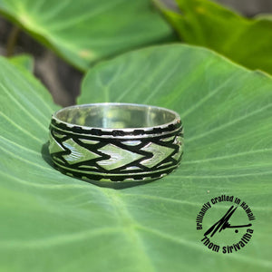 Sterling Silver 10mm Spearhead Tribal Ring