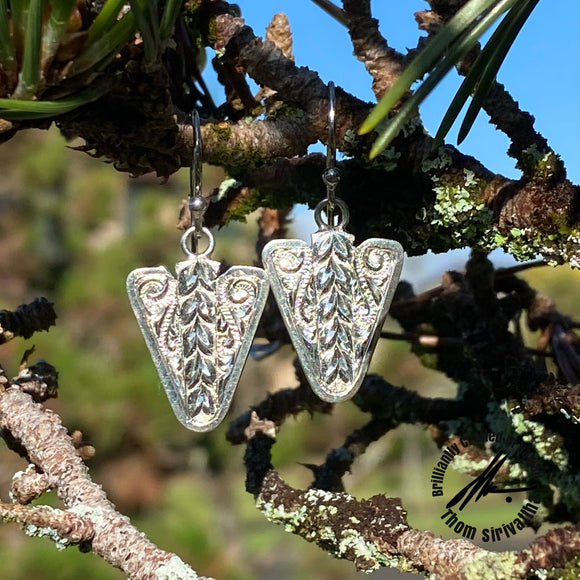 Sterling Silver Spearhead Earrings