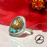 Royston Turquoise, 8.5 Carats, Sterling Silver Ring