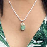 Royston Turquoise, 11 Carats, Sterling Silver Pendant