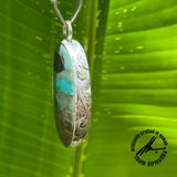 Opalized Petrified Wood, 19 Carats, Sterling Silver Pendant