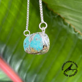 Royston Turquoise, 33 Carats, Sterling Silver Necklace