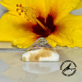 Banded Honey Calcite Sterling Silver Pendant