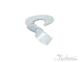 Sterling Silver Fishhook Engraved Pendant, Small