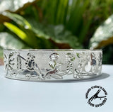 Sterling Silver 18mm Glimpse of Hawaii Bangle