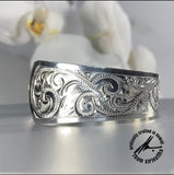 Sterling Silver 24mm Tapered Cuff Bangle