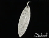 Surfboard Pendant (L) - Intricate Design w/Rope Border