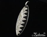 Surfboard Pendant (L) - Tapa Triangle Design Princess Scroll