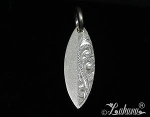 Surfboard Pendant (S) - Modern Princess Scroll w/Satin Finish
