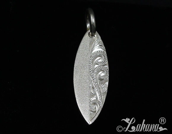 Surfboard Pendant (S) - Modern Princess Scroll w/Satin Finish