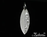 Surfboard Pendant (S) - Modern Princess Scroll w/Satin Finish