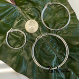 Sterling Silver XL, L and M Hoops