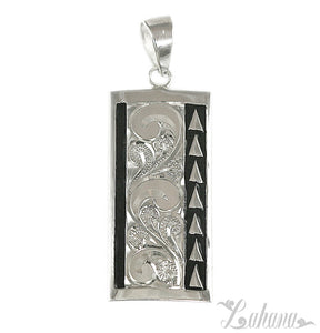 Tapa Pendant Type 4 15mm - Triangles with English Scroll 1