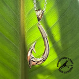 14KYG SOLID L Fishhook Pendant